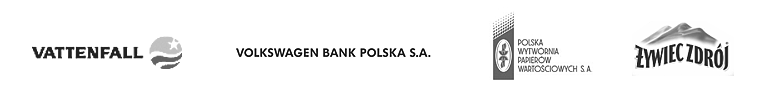 Zaufało nam: Vattenfall, VW Bank, PWPW, Zywiec Zdroj